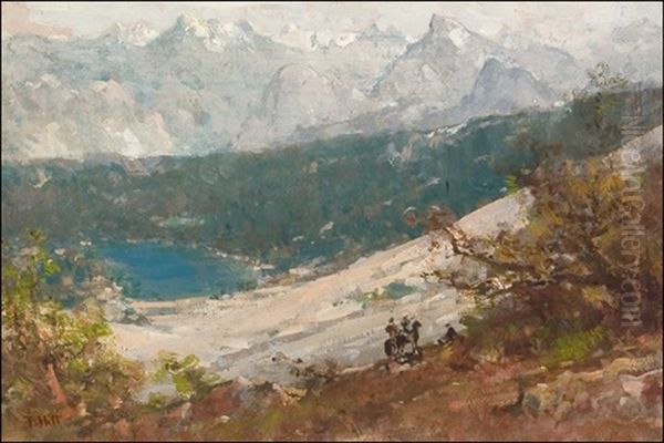 Lake Tenaya Oil Painting by Thomas Hill