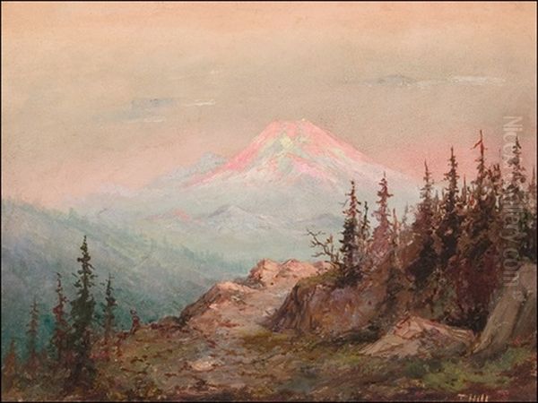 Mt. Shasta Oil Painting by Thomas Hill