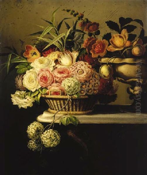 Still Life Oil Painting by Thomas Hill