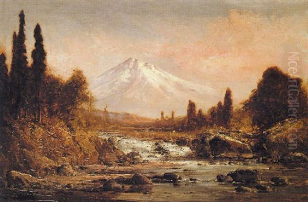 Mount Shasta Oil Painting by Thomas Hill