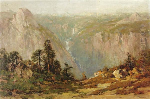 View From Glacier Point, Yosemite Oil Painting by Thomas Hill