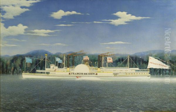 Steamboat Francis Skiddy Oil Painting by James Bard