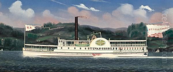 The Hudson River Dayliner Oil Painting by James Bard