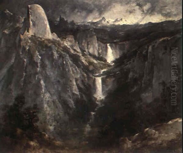 View Of Yosemite Valley From Glacier Point Oil Painting by Thomas Hill