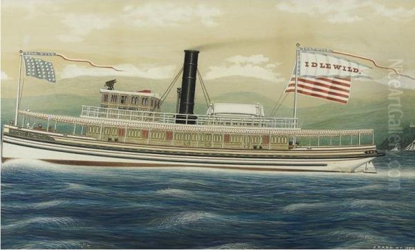 The Steamboat Idlewild Oil Painting by James Bard