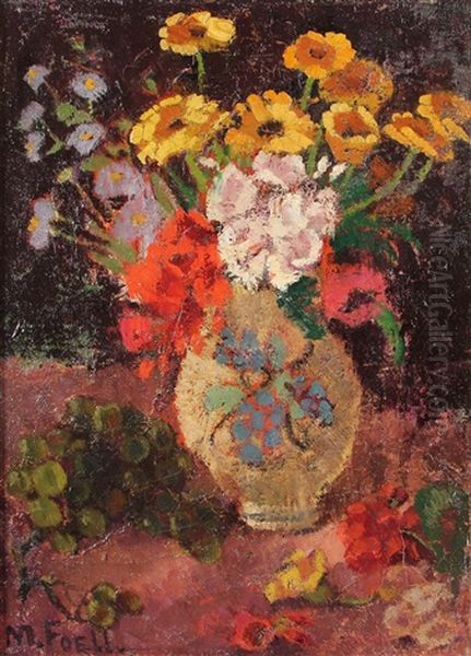 Blumenstraus Oil Painting by Maria Hiller-Foell