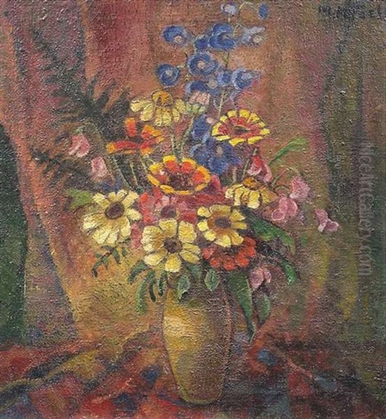 Blumenstillleben Oil Painting by Maria Hiller-Foell