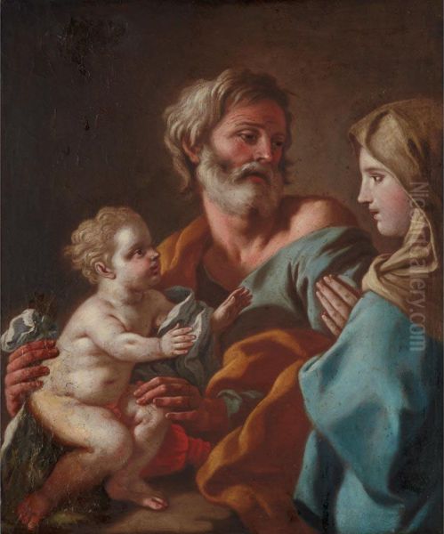 Holy Family Oil Painting by Pietro Bardellino