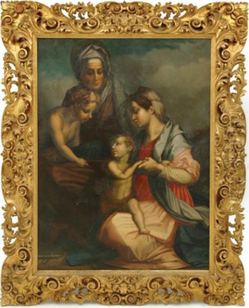 Sacra Famiglia Oil Painting by Luigi Bardi