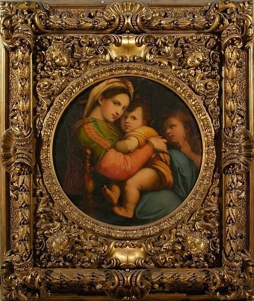 Madonna Della Sedia Oil Painting by Luigi Bardi