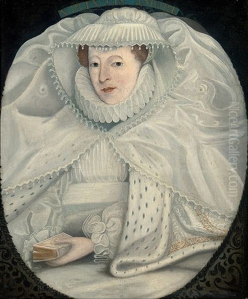 Portrait Of Mary I, Queen Of Scots Oil Painting by Nicholas Hilliard