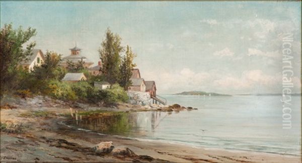 Lincoln House - Swampscott, Mass Oil Painting by William Henry Hilliard