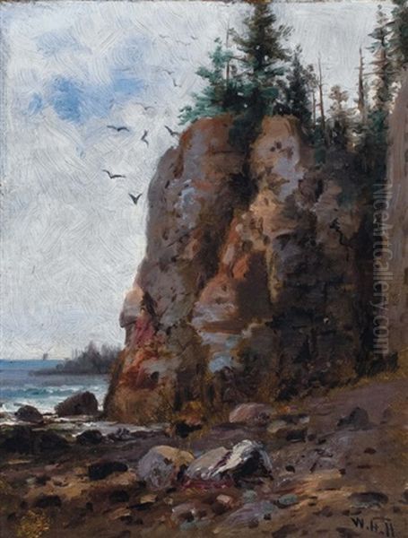 Promontory, Maine Oil Painting by William Henry Hilliard