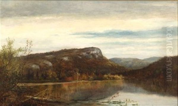 New Hampshire Lake View, Autumn Oil Painting by William Henry Hilliard