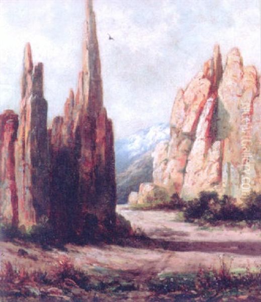 Bryce Canyon Oil Painting by William Henry Hilliard