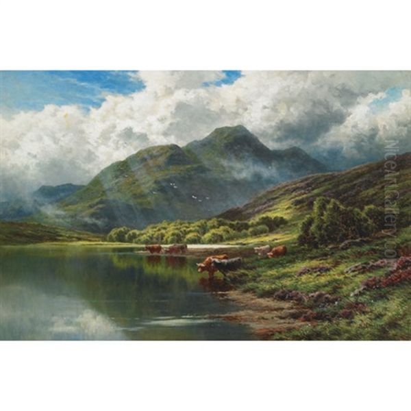 Loch Achray And Ben Venue, Perthshire Oil Painting by Henry Decon Hillier