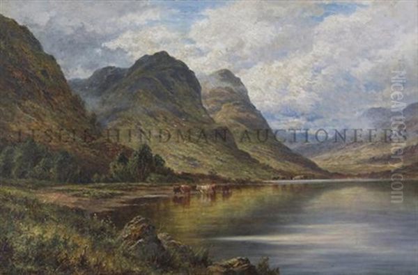 Loch Triochatan, Argyllshire Oil Painting by Henry Decon Hillier