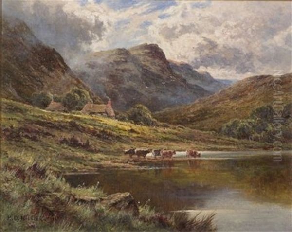 Loch Achray, Perthshire Oil Painting by Henry Decon Hillier