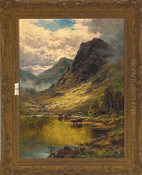 Loch Corvisk Oil Painting by Henry Decon Hillier