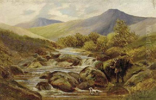 In The Highlands Oil Painting by Henry Decon Hillier