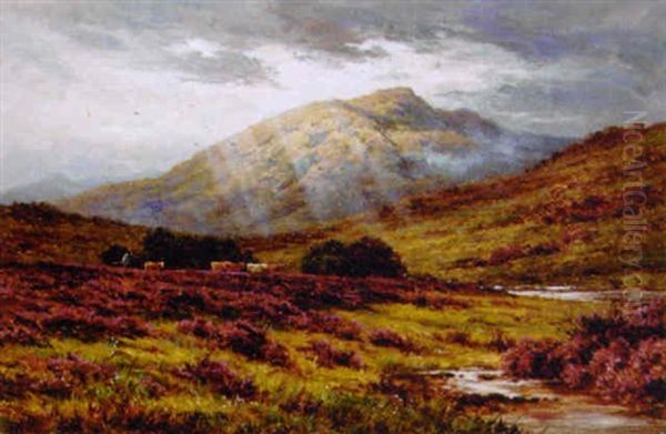 Ben Cruachan From Inverlochy, Argyllshire Oil Painting by Henry Decon Hillier