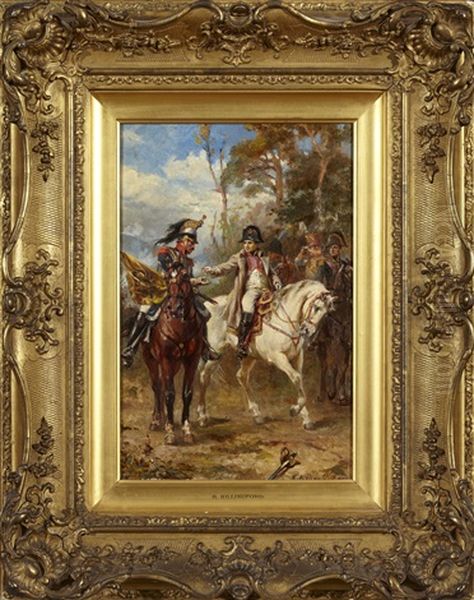 Napoleon Till Hast Oil Painting by Robert Alexander Hillingford