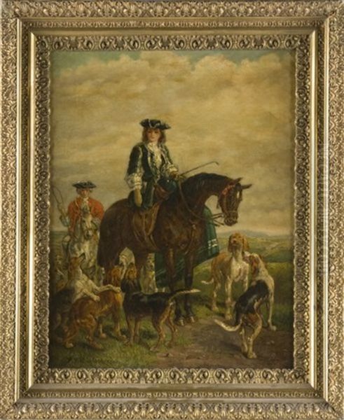 The Huntress Oil Painting by Robert Alexander Hillingford