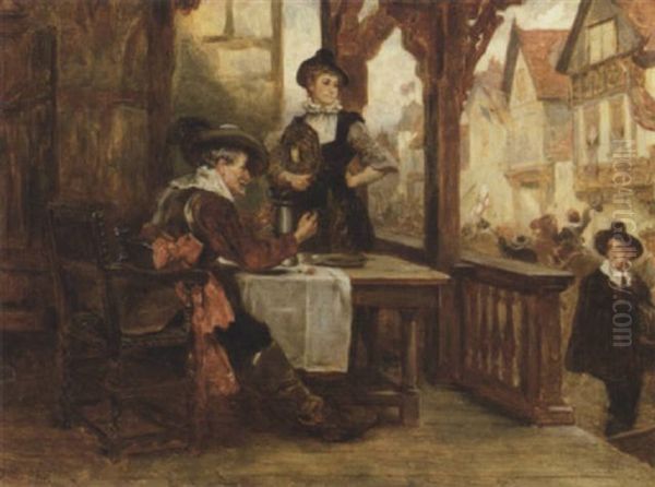 The Beckoning Nobleman Oil Painting by Robert Alexander Hillingford