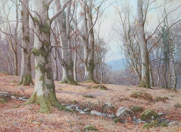 The Stately Beeches, Bettsw-y-coed Oil Painting by Ralph William Bardill