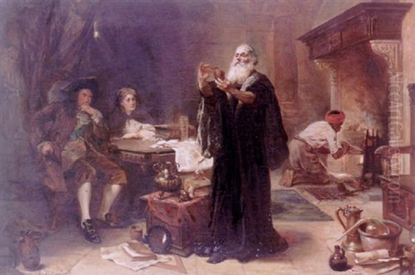 The Alchemist Oil Painting by Robert Alexander Hillingford