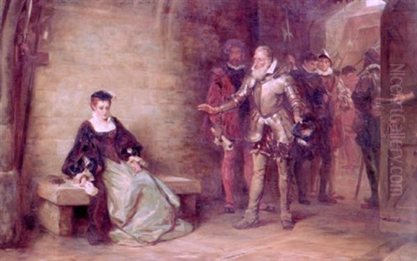 Princes Elizabeth At The Tower by Robert Alexander Hillingford