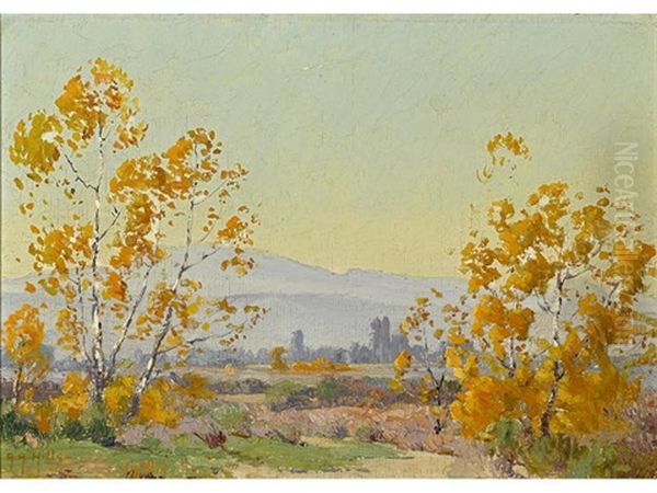 December Morning In The Valley, Near Redlands Oil Painting by Anna Althea Hills