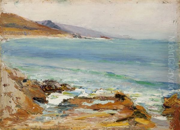 Laguna Coastal Oil Painting by Anna Althea Hills