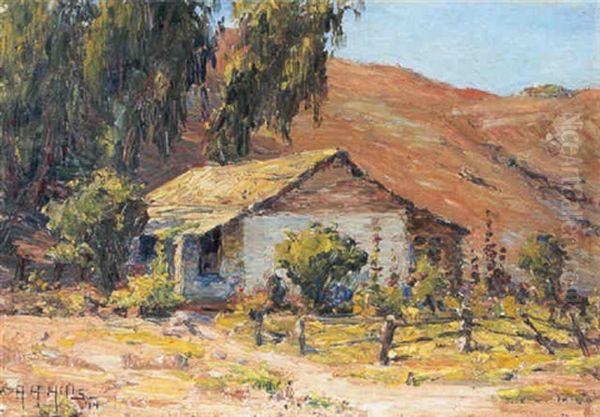 The Old Adobe, Los Angeles Oil Painting by Anna Althea Hills