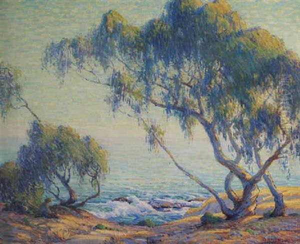 Evening On The Pacific, Laguna Beach, California Oil Painting by Anna Althea Hills