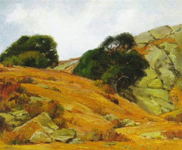 Laguna Canyon Oil Painting by Anna Althea Hills