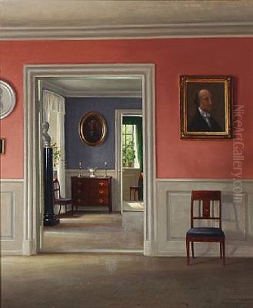 Interior From Bakkehusmuseet, Denmark by Hans Hilsoe