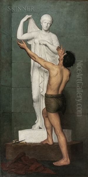 Pygmalion And Galatea Oil Painting by Robert Hinckley