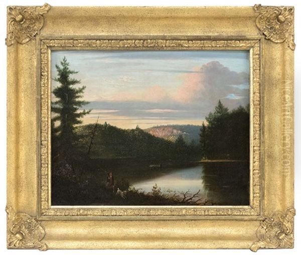 Wolomolopog Pond -- Sharon, Mass Oil Painting by Thomas Hewes Hinckley