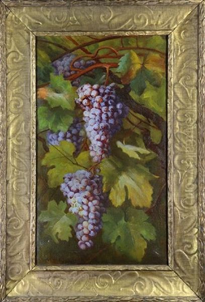 Grapes Oil Painting by Mary A. Hinkson