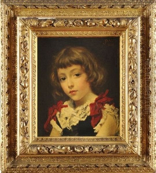 Portrait De Paul Oil Painting by Auguste-Alexandre Hirsch