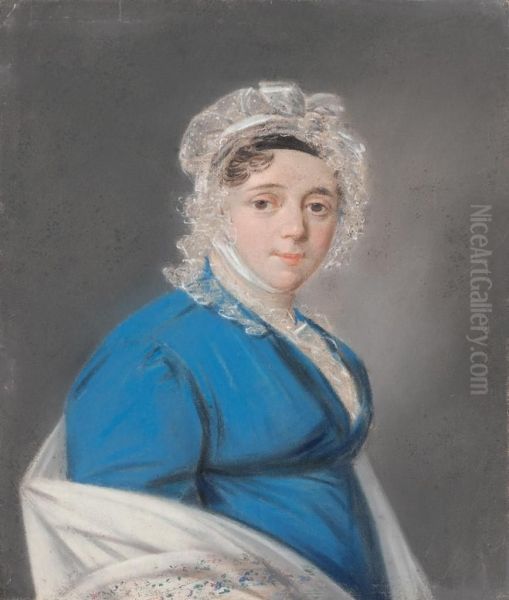 Portrait Of Anna Matveevna Muromtsev Oil Painting by Karl Wilhelm Bardou