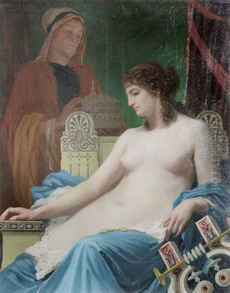 Le Tepidarium Oil Painting by Auguste-Alexandre Hirsch