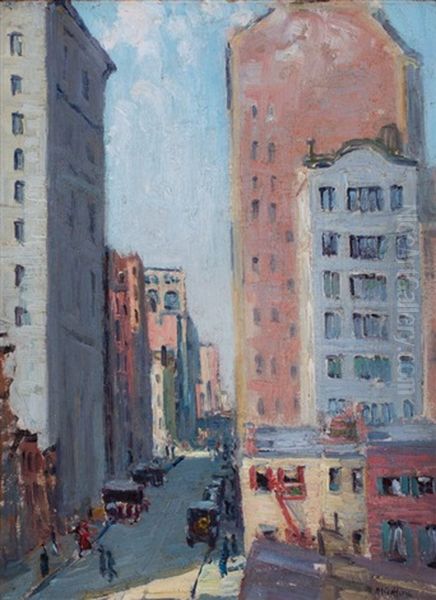 Thru East 18th St., Nyc Oil Painting by Alice Hirsh