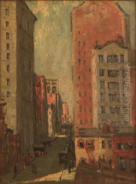 18th Street, New York Oil Painting by Alice Hirsh