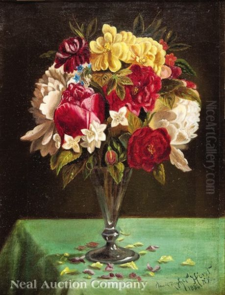 Still Life With Flowers Oil Painting by Claude Raguet Hirst