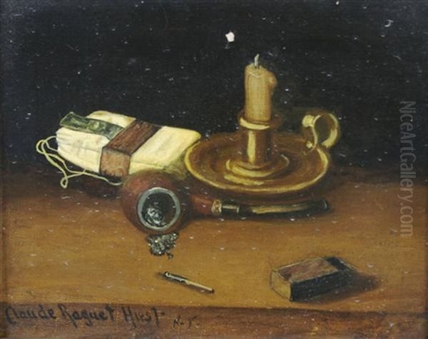 Still Life With Pipe Oil Painting by Claude Raguet Hirst