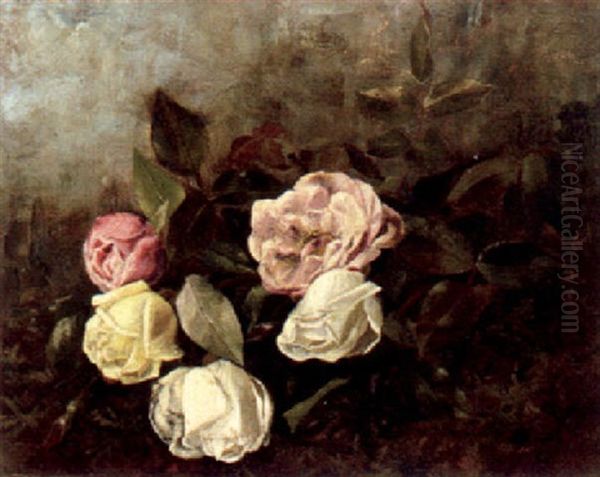 Roses Oil Painting by Claude Raguet Hirst