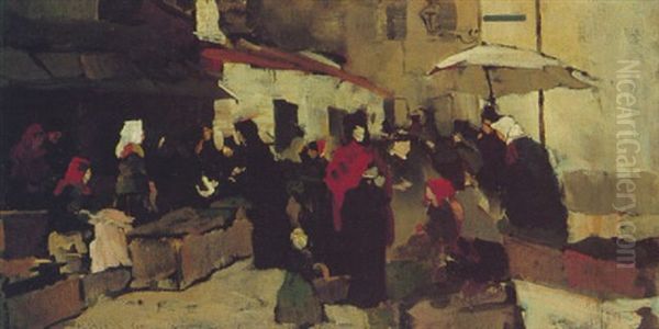 Ein Markt by Rudolf Hirth Du Frenes