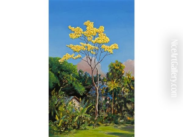 The Gold Tree Oil Painting by David Howard Hitchcock